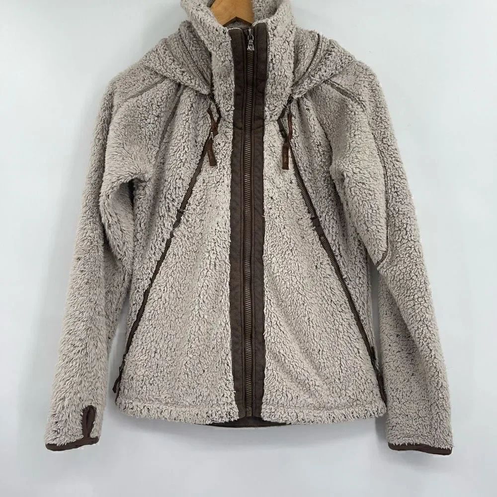 Kühl Stone Born In the Mountain Polyester Fleece Full Zip Flight Jacket Small